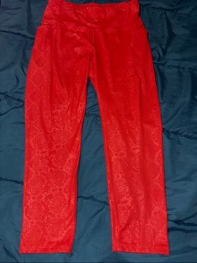 Women’s Red Active Performance Pants